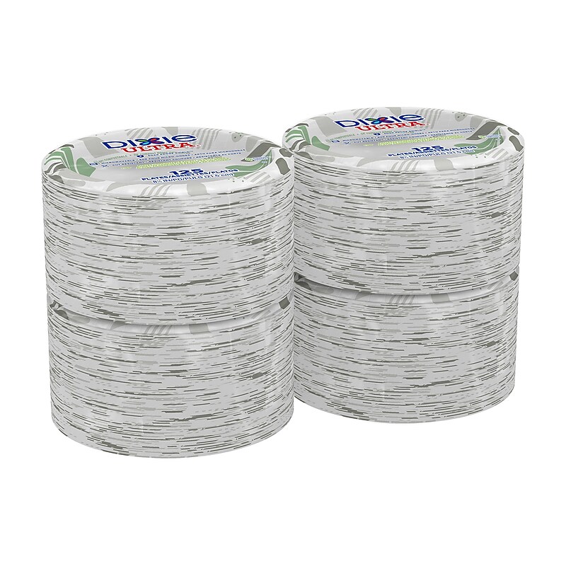 Dixie Ultra Pathways 8.5" Paper Plates, Multicolor, 500/Carton (SXP9PATH) image 1