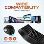 Delton Ergonomic Wireless Keyboard and Trackball Mouse Combo, Black (DKMBKB200BD1)~#|#~B2078236-F641-4193-A562B7B9EECC187D_sc7