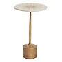Storied Home Luxe Aluminum and Marble Martini Table, Gold (DF2492)~#|#~B20CA018-EECE-4402-BDD57EAA6C85A472_sc7