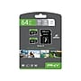 PNY Elite-X 64GB microSDXC Memory Card with Adapter, Class 10, UHS-I, V30 (P-SDU64GX2U3100)~#|#~B2107427-4B2E-43B7-A7C5FED72053D6C4_sc7
