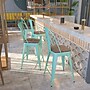 Flash Furniture Blake Contemporary Metal Vertical Back Counter Height Stool, Mint Green, 4-Pieces/Pack (4ET353424MINTW)~#|#~B212FD43-50BB-43E3-81A1CC84AC94EFCE_sc7