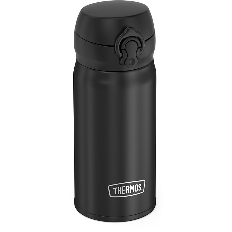Thermos Direct Drink Stainless Steel Vacuum Insulated Water Bottle, 12 oz., Black (EAJNL350BK4) image 1