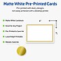 Avery Pre-Printed Gold Beads Design Matte Blank Card, White, 20/Pack (S00-DJD)~#|#~B21647FE-B6DF-4DB8-A251BD8D0BE79EDA_sc7