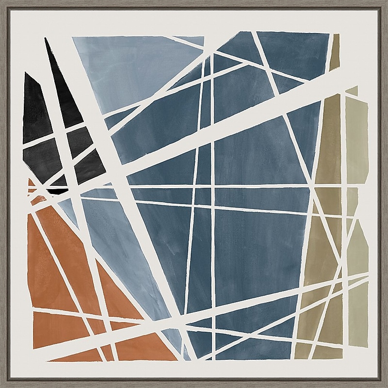 Amanti Art Pieces Together I by Isabelle Z Framed Canvas Wall Art Print, 30" x 30" (A42678027436) image 1