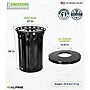 Alpine Industries Metal Trash Can, 38 Gallon, Black (479-38)~#|#~B218E4F5-44D4-457E-A60D3BAC746E6163_sc7