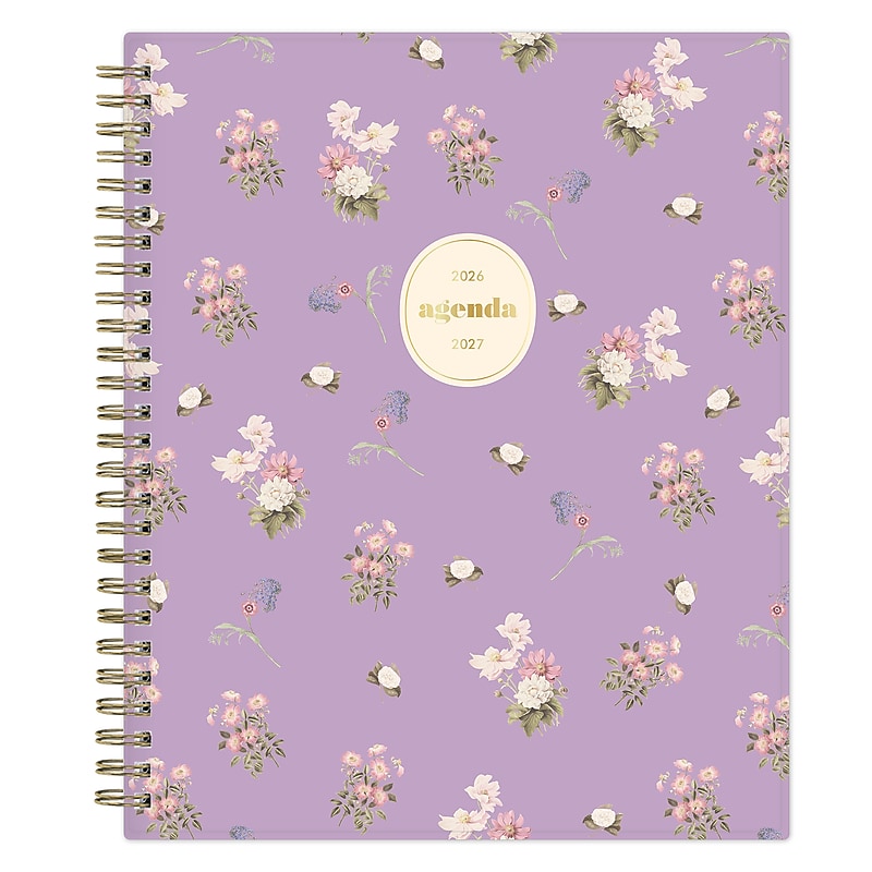 2026-2027 Blue Sky Sincerely Jules Becca Purple 7" x 9" Academic Year Weekly & Monthly Planner, Plastic Cover (159086) image 1