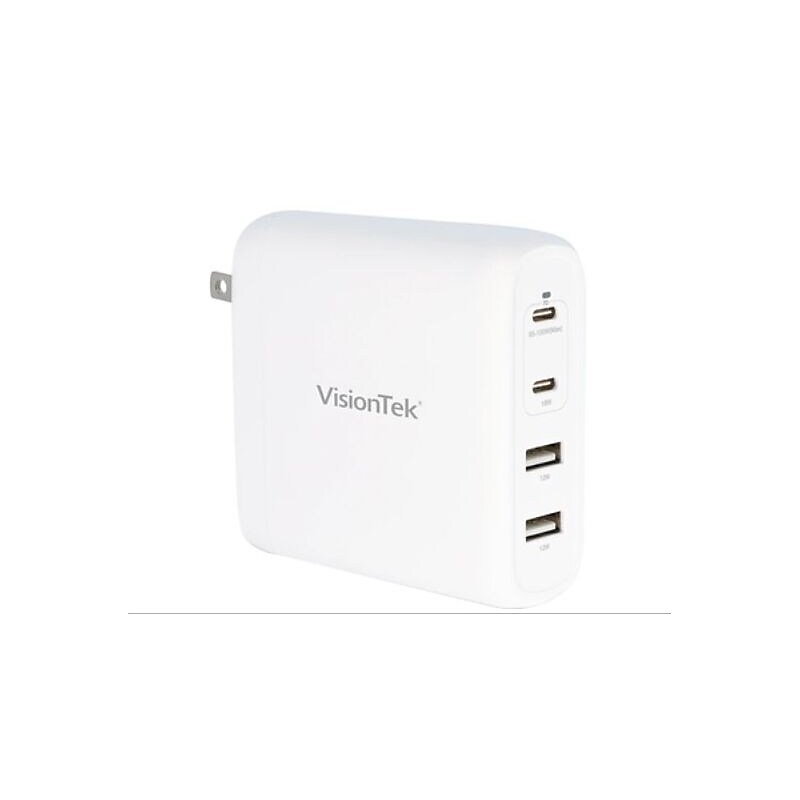 VisionTek 100W GaN II Power Adapter, 4 Port (901537) image 1