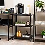Mind Reader 3-Tier Metal Rolling Cart, Black (ELCART3T-BLK)~#|#~B230A46C-4AF5-44BC-A6A4D8209DEF39B4_sc7