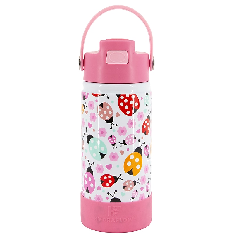 HYDRAFLOW Ladybug Stainless Steel Triple Wall Insulated Bottle, 14 oz. (351608) image 1