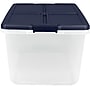 Home Logic 66 Qt. Latch Lid Storage Bins, Clear/White, 6/Pack (7105)~#|#~B2317EEA-317C-48F0-81F18FE10C04E0E2_sc7