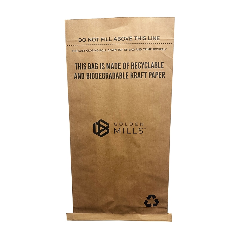 Petra A1 30 Gallon Commercial Trash Bag, 18" x 36", 3.5 mil,Low Density, Brown, 100 Total Bags (KITSTP180) image 1