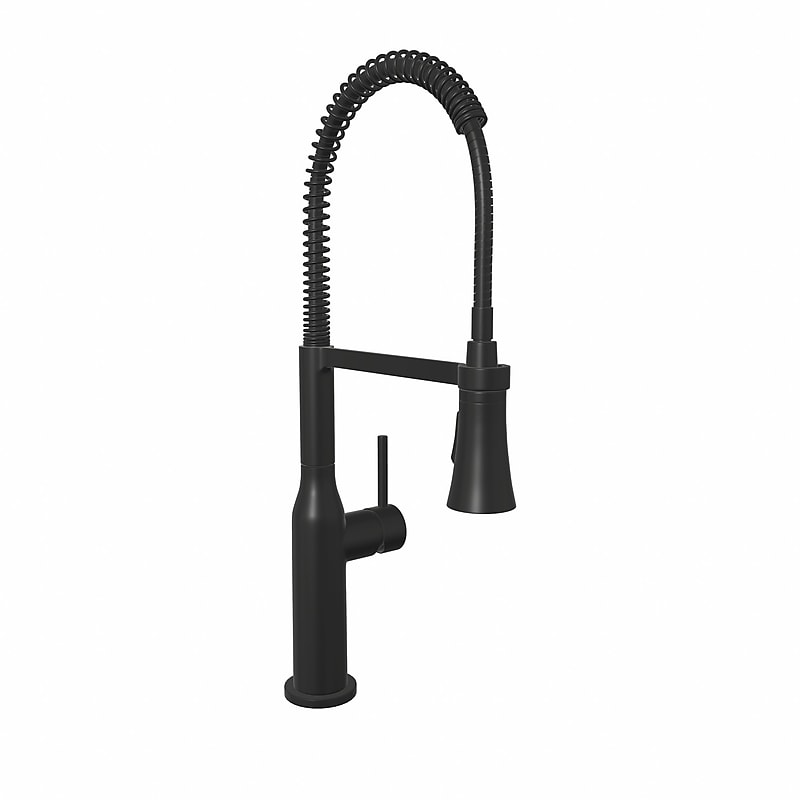 PROFLO Basque 1.5 GPM Single Hole Pre-Rinse Pull Down Kitchen Faucet (PFXC5017MB) image 1