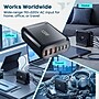 Turonic 120W Charging Station USB-C & USB-A Fast Charger, 6-Port Desktop Power Adapter, 2x USB-C PD + 4x USB-A~#|#~B23A9673-4CE8-450A-916D3595E1D432AD_sc7