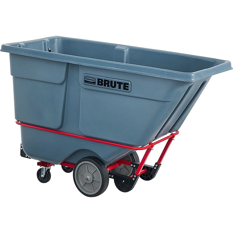 Rubbermaid Brute Heavy-Duty Tilt Truck, 1 Cu. Yd., Gray (2192467) image 1