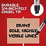 Sharpie Magnum Permanent Marker, XL Chisel Tip, Red (44002)~#|#~B246A39E-DB78-4ED0-AE0C7B38C472B131_sc7
