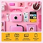 KODAK Printomatic+ Instant Print Digital Camera Starter Bundle with Carrying Case & More, Pink/Blue~#|#~B24895A9-1709-4781-9DAA9673696634B4_sc7