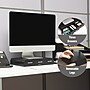 Mind Reader Monitor Stand and Desktop Organizer, Up to 22" Monitor, Black, 2/Pack (2MONSTA3D-BLK)~#|#~B2499B82-00D8-4415-9841E65E564A5694_sc7
