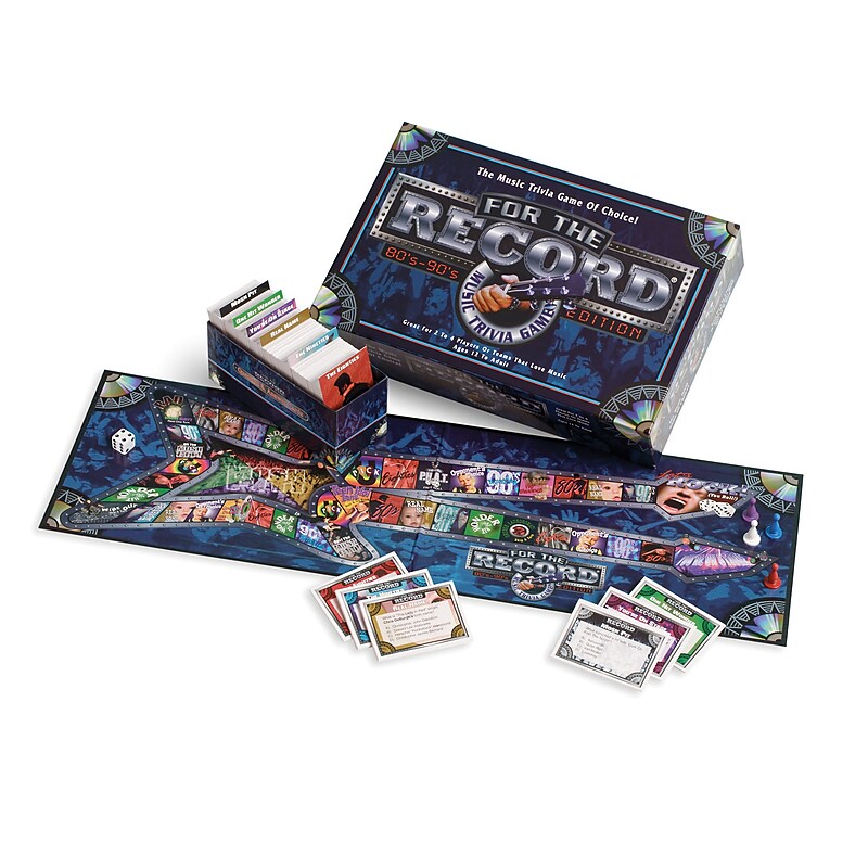 Talicor FOR THE RECORD 80's & 90's Board Game (TAL1620) image 1