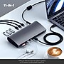 Satechi Thunderbolt 4 Docking Station, Space Gray (ST-UCT4DM)~#|#~B2522AC3-AAB6-4ED6-BCF57DEF45623AD2_sc7
