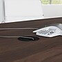 Bush Business Furniture 72"W x 36"D Boat Shaped Conference Table, Black Walnut/Cool Gray Metallic (99TBM72BWSVK)~#|#~B25341FE-0A74-416C-94F13D5B826EAA9E_sc7