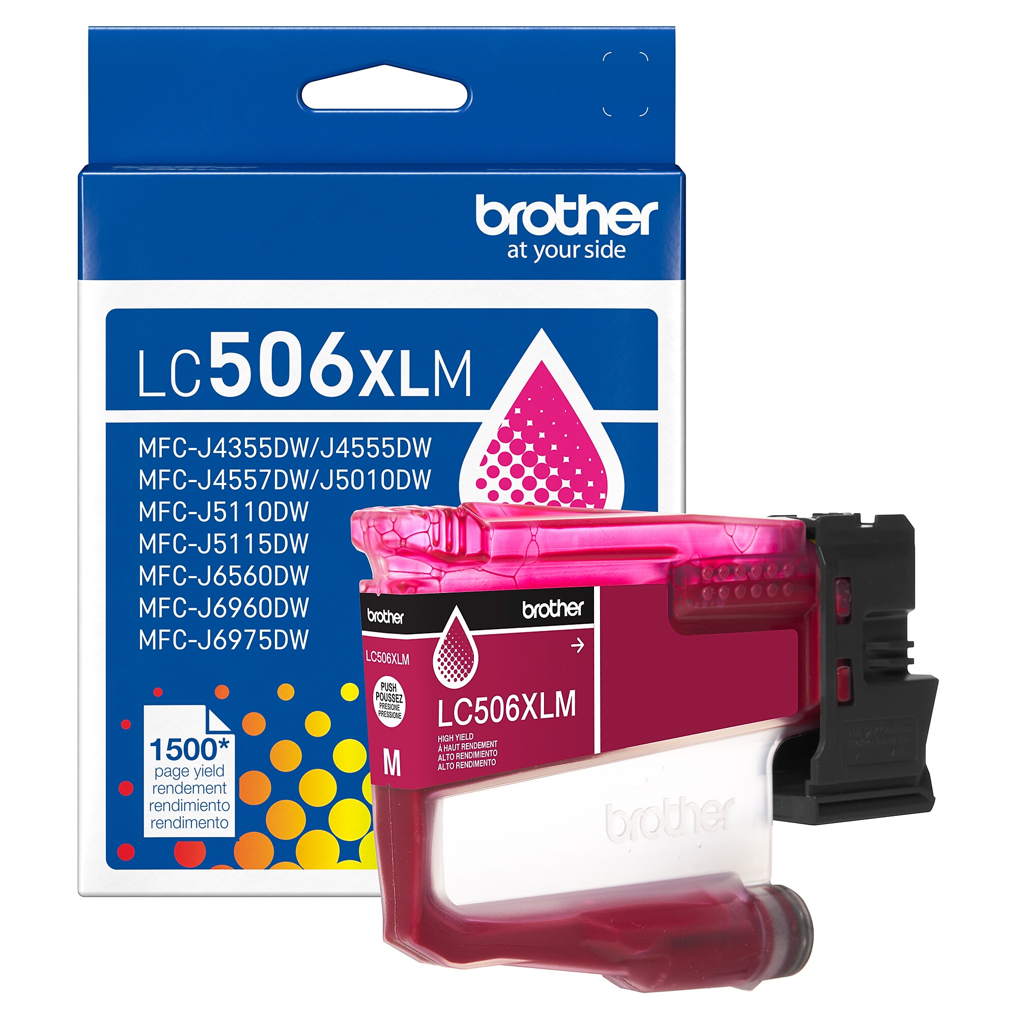 Brother LC506XL Magenta High Yield Ink Cartridge, Prints Up to 1,500 Pages (LC506XLMS) Sansujyuku sansujyuku.com