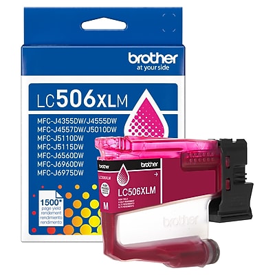 Brother LC506XL Magenta High Yield Ink Cartridge, Prints Up to 1,500 Pages (LC506XLMS) Sansujyuku sansujyuku.com