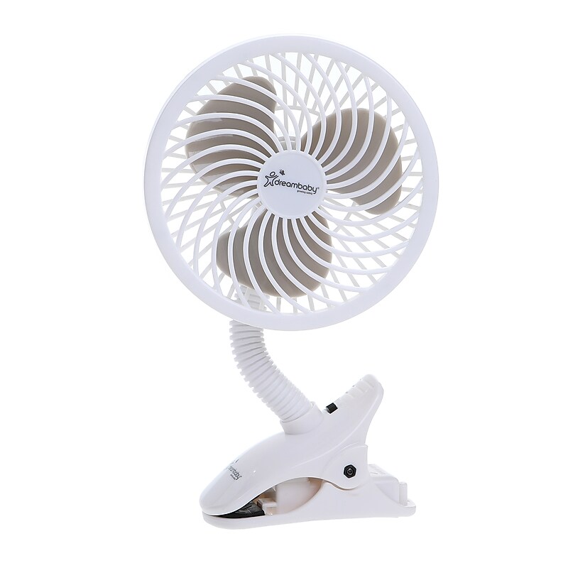 Dreambaby EZY-Fit Deluxe Clip-On Fan, White (DB-L2321) image 1