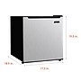 Magic Chef Adjustable Temperature Control Mini Refrigerator, 1.7 Cu. Ft., Stainless Steel (HMAR170STE)~#|#~B2632BD3-8ECF-491C-AE4609FD51051302_sc7