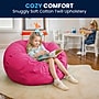 Flash Furniture Duncan Cotton Large Refillable Bean Bag Chair, Solid Hot Pink (DGBEANLGSLDHTPK)~#|#~B264BAB4-D439-4AAB-8C82E33EC16EFDBC_sc7