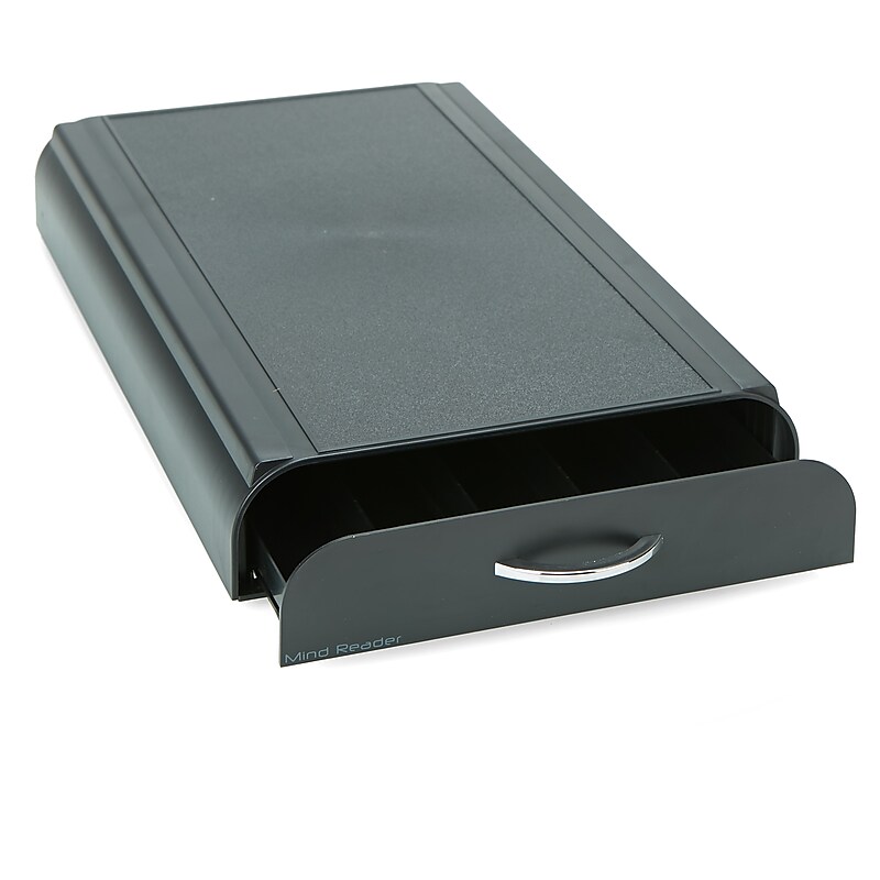 Mind Reader Nespresso Capsule Plastic Coffee Drawer, 50 Pod Capacity, Black (NESTRY4PC-BLK) image 1