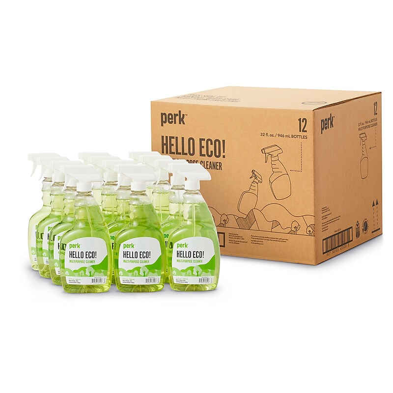 Perk Eco All Purpose Cleaner, Ready To Use, 32 oz., 12/Carton (PK641032-ACT) image 1
