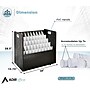 AdirOffice 50-Slot Mobile Roll File, 28.5"H x 30"W x 15.75"D, Black (626-BLK-KIT1)~#|#~B2686DF5-7297-49F8-AD9FE17C26B1B87B_sc7
