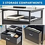 Mount-It! 2-Drawer Mobile File Cabinet, Rolling With Casters, Black (MI-943)~#|#~B26A14C3-10E6-4B3D-AD3E4D6CC4E73F28_sc7