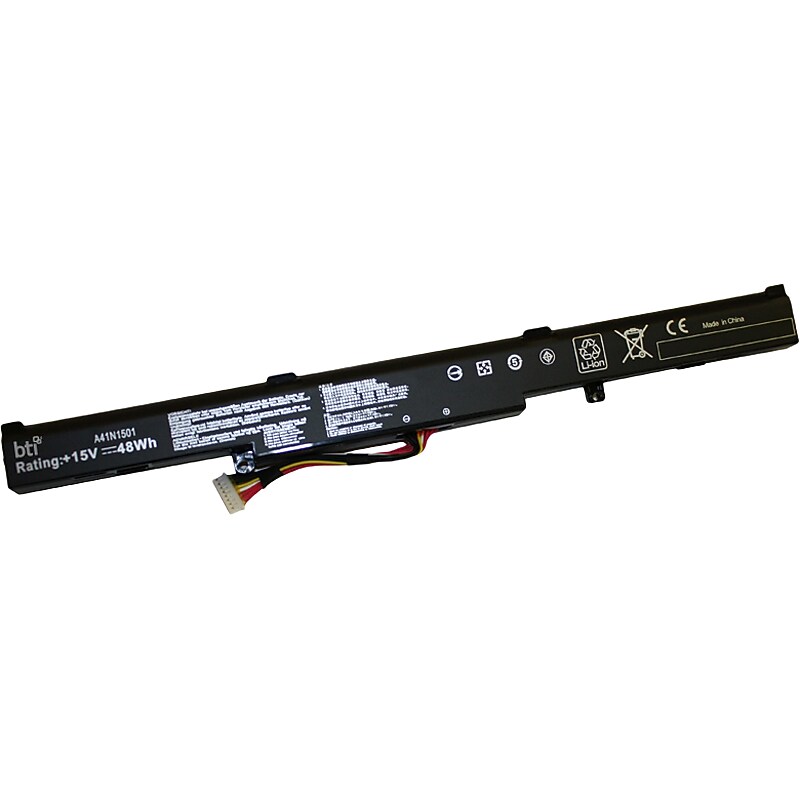 Battery Technology Li-Ion Replacement Battery for Asus Laptop, 3200mAh (A41N1501-BTI) image 1