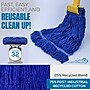 BISON LIFE Kleen Handler  Blend Heavy Duty String Mop Head, Dark Blue, 24/Pack (BPHD-LEM-BD-DBL-32-1-24A)~#|#~B26C74D4-61B2-4EE2-8A0AE2B03BAF0457_sc7