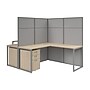 Bush Business Furniture Easy Office 2 Person L Cubicle Desk w/ Drawers, Natural Elm (EODH56SNE-03K)~#|#~B2721198-D8BB-42B4-BC415B17AE92AE6F_sc7