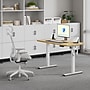 FlexiSpot E2 48''W Electric Rectangular Adjustable Standing Desk, Maple/White (E2W4824M)~#|#~B2741D8E-4B0C-44ED-A22EFB32877CA44A_sc7