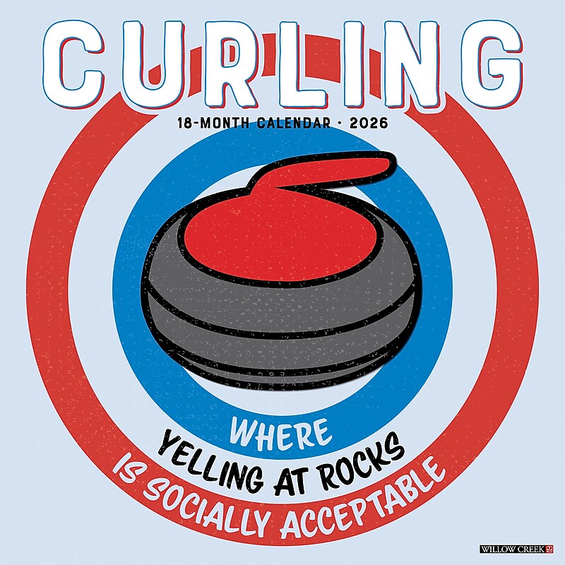 2026 Willow Creek Curling 12" x 12" Monthly Wall Calendar (56998) image 1