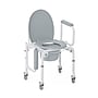 Medline Bedside Commode, Drop-Arm, Without Backrest, Steel Frame, 300 lb. Capacity (G1-303DWX1)~#|#~B27A6819-5CB8-40EF-A682247FCAD5B0BC_sc7