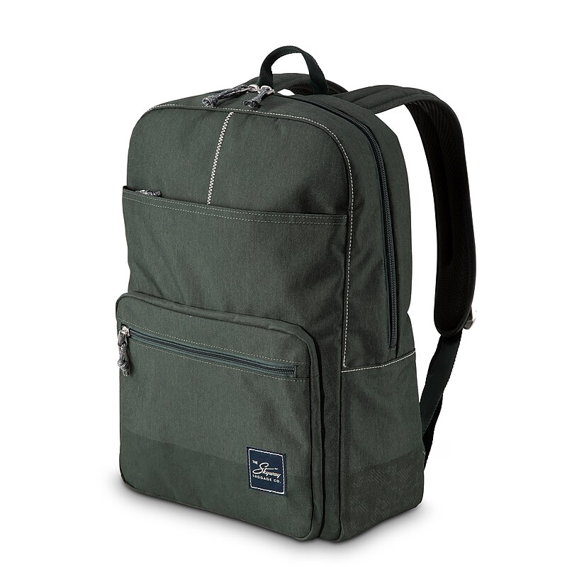 Skyway Luggage Rainier Simple Laptop Compatible Backpack, Olympic Green (505-15-300-BKP) image 1