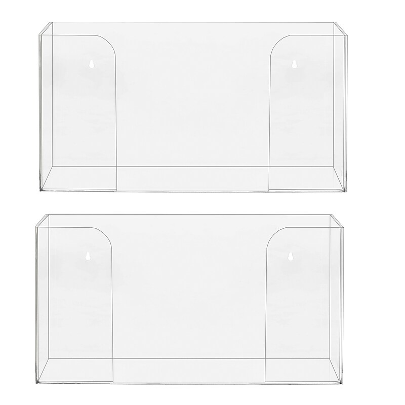 Viva Comfort Glove Dispenser, Clear, 2/Pack (ADI902-01-MK-2PK) image 1