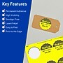 Avery Laser/Inkjet Round Scalloped Multipurpose Labels, 2.5" Dia., Neon Yellow, 180/Pack (94516)~#|#~B2892496-66EA-46B9-BA96CE4AC603952E_sc7