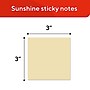Staples Sticky Notes, 3" x 3", Sunshine Colors, 1800 Sheets, Everyday Self‑Stick Notes for Messages, Reminders & Planning~#|#~B289B9E6-4CAF-423A-AEE549F4AE9BA89E_sc7