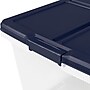 Home Logic 100 Quart, Latch Lid Storage Bin, Clear, 4/Case (7107)~#|#~B28F8470-3726-4DFA-A6D918FA599B9254_sc7