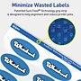 Avery TrueBlock Laser/Inkjet Oval Multipurpose Labels, 1" x 2", White, 1200/Box (94053)~#|#~B295866F-27B3-4150-961B2B91220D825A_sc7