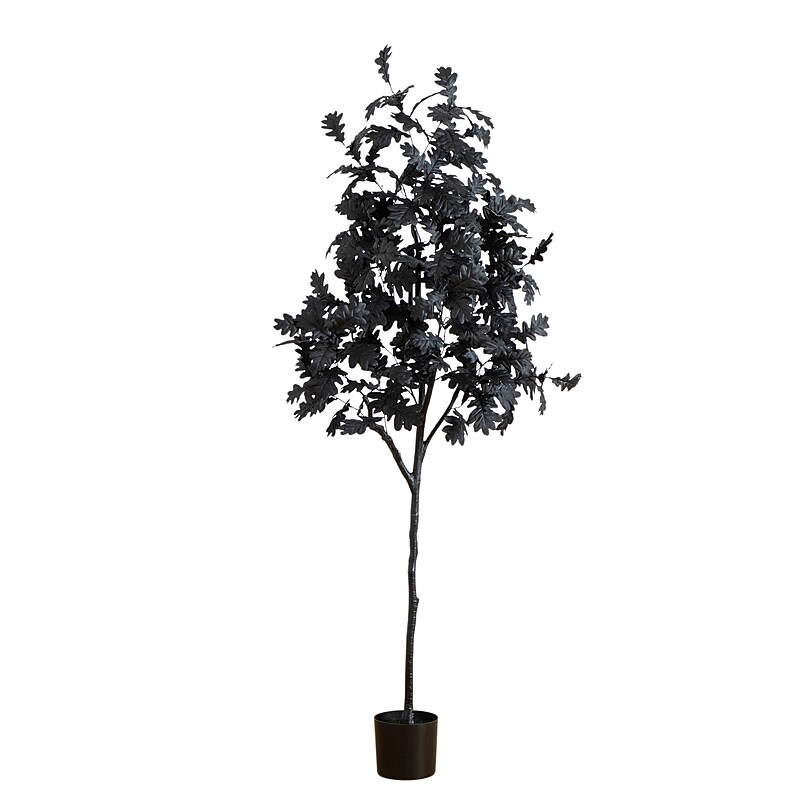 Nearly Natural Artificial Halloween Black Oak Tree, 6' (T5194) image 1