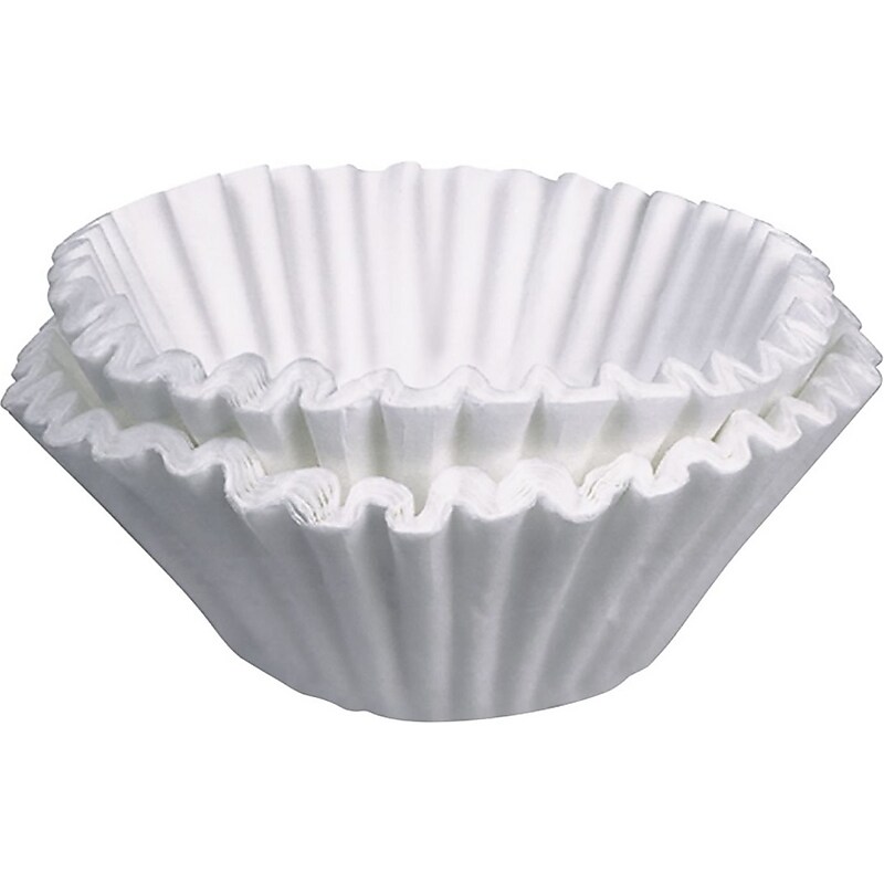 Bunn 12-Cup Paper Coffee Filter, Basket, 500/Bag, 2 Bags/Case (20122.0000) image 1