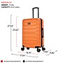 InUSA Trend 24" Hardside Suitcase, 4-Wheeled Spinner, TSA Checkpoint Friendly, Orange (IUTRE00M-ORA)~#|#~B2A28F0D-5A93-43CF-A5138BE3CAEFF191_sc7