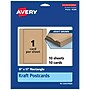 Avery Integrated Cards, 6" x 11", Matte Kraft Brown, 10/Pack (95280)~#|#~B2A57859-3F34-40A7-90BF9E7890B29AC9_sc7