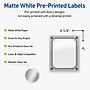 Avery Rectangle Multipurpose Labels, 4" x 3-1/3", White, 40/Pack (19479370599)~#|#~B2AF32BD-5701-4758-B0687C35E5EF6252_sc7